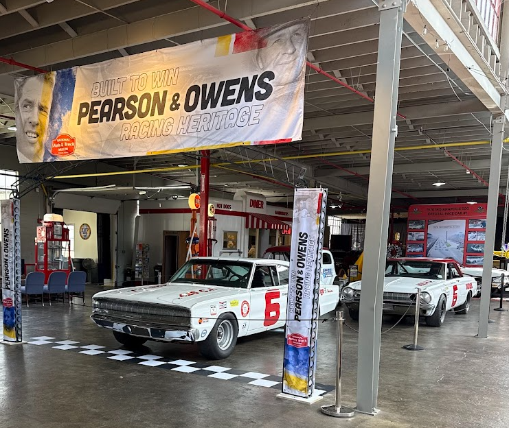 David Pearson and Cotton Owens Built to Win display at NATMUs